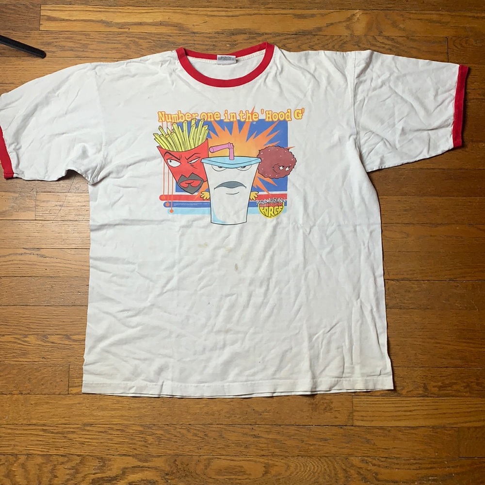 Vintage Graphic Distresses Tee Aquateen Hunger for